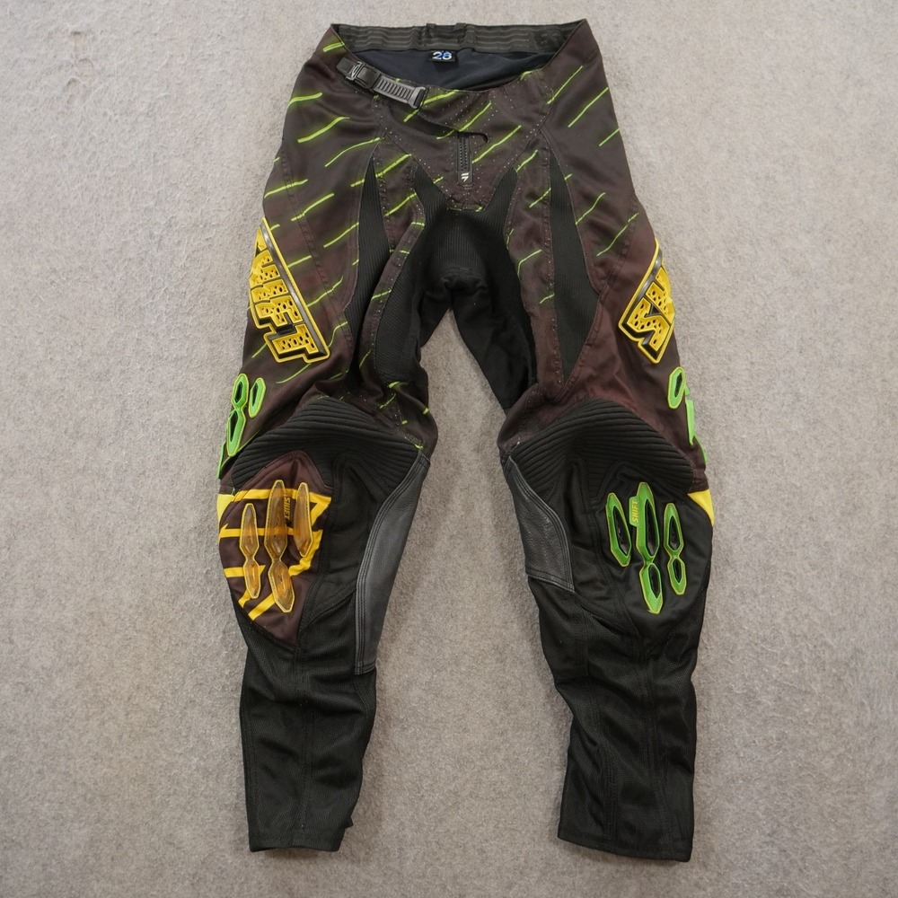Shift Racing Faction Pants Mens 28 Black MX Motocross Dirt Bike Motorcycle - Picture 1 of 12
